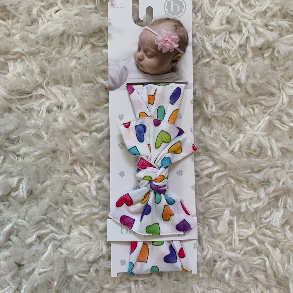 Baby bling bows printed knot